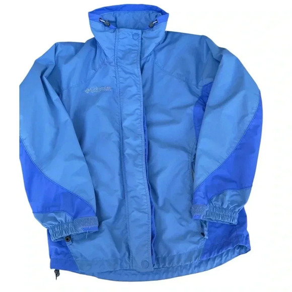 Columbia Core Interchange Jacket Blue‎ Small Outdoor Hiking Camping Durable Fall - Picture 1 of 15